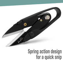 Beaditive Premium Thread Snips - Thread, Yarn, Embroidery Snipper for Sewing, Quilting, Knitting, Jewelry Making - High-Carbon Steel Blades with Protective Cap and Lanyard