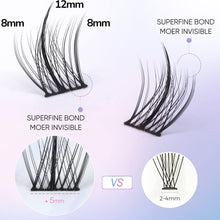 Manga Lashes Bottom Individual Eyelashes Anime Natural Look False Eyelashes Korean Eye Lashes Cluster Spiky Wispy Mink Fake Eyelashes by EYDEVRO (50 Clusters)