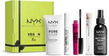 NYX Professional Makeup Set, Includes Pore Filler Primer, Control Freak Eyebrow Gel, On the Rise Mascara, Filler Instinct Plumping Lip Polish, Makeup Setting Spray, Vegan Formulas