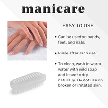 Manicare Plastic Nail Brush, Hygienic Double Sided Hand And Nail Cleaning Brush, Scrubbing Brush To Clean Under Nail Dirt Grime And Grease, Firm Strong Bristles, For Use On Fingernails And Toenails