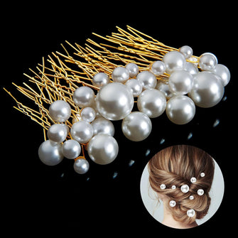 36 Pack Bridal Wedding Hair Pins, Taumie Bridal Prom Hair Styling Accessories Hair Pins, Wedding Hair Accessories, U Shaped Flower Pins Hair Clips for Wedding, Bride, Bridesmaid, Girls, Women