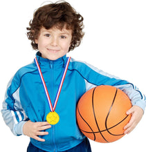 Fantasyon 15 PCS Plastic Gold Winners Medals, Kids Children's Party Award Medals with Neck Ribbons for Party Festival Sports Competition Toys Prizes Awards