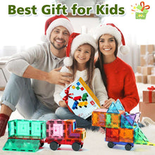Magnetic Tiles Cars for Kids Toys: 4pcs Magnetic Cars Construction Set Magnet Truck Kit Toy for Toddler Ages 3-5 4-8 5-7, Magnetic Building Stacking Blocks Cars Toys Gifts for 3+ Year Old Boys & Girls