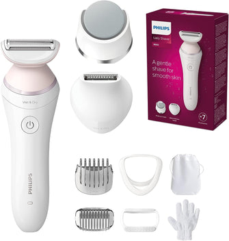 Philips 8000 Series - Radio Shaver with 8 Accessories in Set Pedicure Glove, Pedicure File (Model BRL176/00)