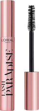 L'Oral Paris Intense Volume Mascara, Volumising and Lengthening, Infused with Castor and Floral Oils to Condition Eyelashes, Suitable for Sensitive Eyes, Soft Fibre Brush, Lash Paradise, Black