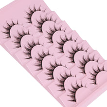 Manga Lashes Natural Look Anime Lashes Wispy Faux Mink False Eyelashes Fluffy Spiky 3D Volume Eye Lashes Korean Japanese Asian Cosplay Fake Eyelashes Look Like Individual Cluster by EYDEVRO(7 Pairs)