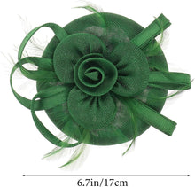 ABOOFAN Fascinators Hats Hair Clip Cocktail Tea Party Headwear Imitation Linen Flower Bow Headband For Girls Women