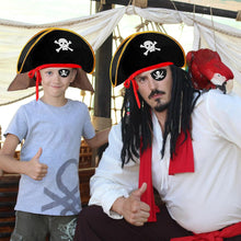 Jc.upin Pirate Accessories Set,Pirate Hat,Pirate Eye Patch,Halloween Pirate Captain Dress Up Set for Pirates of the Caribbean Party,Halloween Party Supplies Pirate Costume for Kids Boys Girls Adults