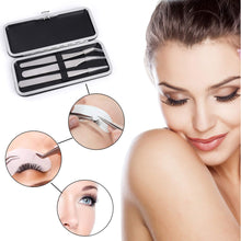 Lash Tweezers Professional Set Eyelash Application Tool Anti-Static Stainless Steel Tweezers Kit for Eyelash Extension 3Pcs