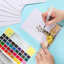 60 Sheets Watercolour Paper Bulk, 140 lb/300 GSM Cotton Cold Press Water Colour Paper for Students Adults Artists Drawing Painting Supplies Postcards, White, 5" x 7"