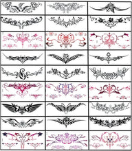 28 Sheets sexy Temporary Tattoos Stickers Abdomen Waist Waterproof Tattoo Stickers Women Ideal Bachelorette Party Tattoos for Women and Girls Temporary Fake Body Tattoos