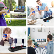 Electronic Digital Target with Gun Toy for Nerf, Pistol Toy with Foam Bullets for 3 4 5 6 7 8 9 10 Year Old Kids Boy Girl Children Shooting Game Xmas Birthday Gift Present Stocking Filler Cool Stuff