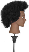 Mannequin Head Neverland Beauty 10 Inch 100% Human Hair Cosmetology Mannequin Training Head for Cornrow Braiding with Clamp Holder(Dark Brown)