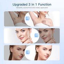 LUBEX IPL Hair Removal Device, Ice Cooling System, 3-in-1 Functions HR/SC/RA Laser Hair Removal Device, 9 Energy Levels, 999,900 Flashes, Painless Hair Removal for Face Bikini Line, Women Men