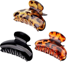 3 Pcs Hair Jaw Clips, 7cm x 4cm/2.8inch x 1.6inch Medium Acrylic Hair Claw Clips for Girls and Women