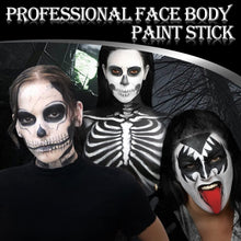 Afflano Black Face Body Paint Stick Makeup, Cream Blendable Painting Sticks, Halloween Make up SFX Special Effects Clown Zombie Vampire Skeleton Cosplay Costume Parties Face Body Painting, 01 Black