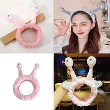 3 Pcs Spa Headband Wrist Washband Set,Snail Headband and Wrist Bands for Face Washing,Skincare Headband for Girls,Bath Sports Beauty Skincare Headband,Cute Face Wash Headband