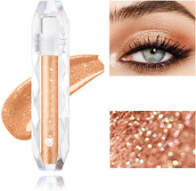 Liquid Eyeshadow,Eye Shadow Glitter Liquid Eyeliner,Cream Eyeshadow Gel Eyeliner,Long Lasting Eyeshadow Primer Stick Shimmer and Sparkle Makeup Eye Glitter Eyeshadow Palettes for Women-Orange04