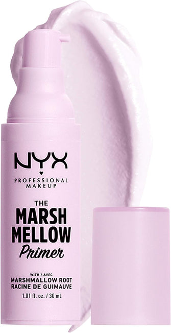 NYX PROFESSIONAL MAKEUP Marshmellow Primer, Makeup Primer Base, Versatile Skin-Focused Primer for Smooth and Even Complexion, Marshmallow Root, Vegan Formula, 30 ml