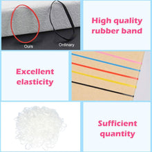 1000 Pcs Mini Rubber Bands Elastic Hair Bands Clear Hair Elastic Bands Hair Ties for Kids Hair, Braids Hair, Wedding Hairstyle (Clear)