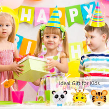LOOPES Arts and Crafts for Kids 12 Pack Animals Paper Plates Art Sets DIY Craft Kit with Double-Sided Adhesive Tape for 3-12 Years Old Boys Girls Gift & Educational Toys Kits