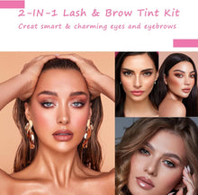 Lash Tint Black Kit - Eyelash & Eyebrow Dye Set - Volume Lashes and Full Brows Last Up to 4 weeks - Fast & Easy to Use - Semi-Permanent Black Dye with All Tools