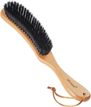 BFWood Clothes Brush - Boar Bristle Lint Brush for Suits, Cashmere, Wool, Velvet, Suede - Large Beech Handle
