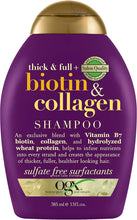 OGX Biotin & Collagen Hair Thickening Shampoo, 385ml