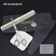 GUNST Hairdressing Scissors for Professional Barbers, 5,5 Inch in Silver