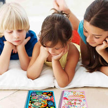 Magic Water Colouring Book,LONTOM 4pcs Reusable Water Painting Books with Water Pen for Kids,Early Education Doodle Mess Free Painting Toys,Learning Gifts for Toddlers Boys Girls Ages 3 Years Plus