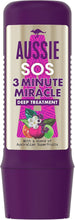 Aussie 3 Minute Miracle SOS Kiss Of Life Vegan Hair Mask, Damaged Hair Repair Treatment For Dry Damaged Hair. Repair Treatment With A Blend Of Australian Superfoods, 225ml