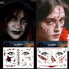 260+ PCS 36 Sheets Realistic Halloween Fake Tattoos Kid Halloween Temporary Tattoos for Kids Zombie Makeup Tattoos Scary Face Temporary Tattoos for Halloween Party