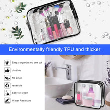 Clear Wash Bag for Toiletries , Funnasting 3 in 1 Waterproof Clear PVC Travel Makeup Bag Business Bathroom for Men, Women and Kids