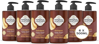 Imperial Leather Indulgent Hand Wash, Oud & Frankincense, Antibacterial, Signature Oil Blend, Gentle Skin Care, Bulk Buy, Pack of 6 x 500ml