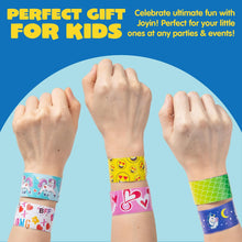 JOYIN Slap Bands, 30pcs Slap Bracelets Super Slap Wrist Bands with Colorful Hearts Animal, Party Bag Fillers for Kids (30 Designs) Birthday Party Favours Pack, Easter Basket Stuffers