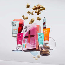 Nip+Fab The Fab Four Set Deluxe Mix, Bestsellers Kit, Contains: Glycolic Fix Scrub, Salicylic Fix Clay Mask, Vitamin C Fix Serum and Hyaluronic Fix Extreme4 Hybrid Gel Cream 2%, Complex Face Care