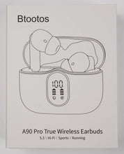 Btootos Wireless Earbuds, Bluetooth 5.3 Headphones In Ear with 4 ENC Noise Cancelling Mic, 2023 New Bluetooth Earphones Mini Deep Bass Stereo Sound, 36H Playtime LED Display Wireless Earbuds White