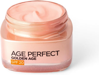 L'Oreal Age Perfect Golden Age Rosy Re-Fortifying Cream, SPF 20, Anti-Sagging Reactivates radiance