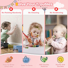 Kikidex Magnetic Drawing Board, Toddler Girl Toys for 1-2 Year Old, Doodle Board Pad Learning and Educational Toys for 1 2 3 Year Old Baby Kids Birthday Gift (Pink)