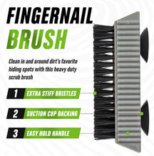 Grip Clean  Heavy Duty Nail Brush for Cleaning Fingernails  Nail Cleaning Scrub Brush for Men & Women  Mechanic Brush. Nail Brush Cleaner for Hands & Under Nails. Stiff Bristle Brush