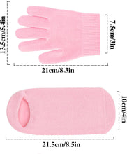 Foot Moisturiser Socks Cotton Gloves Moisturising Gloves Cotton Gloves for Dry Hands Beauty Infusion Gel Moisturizing Softens Cracked Hands & Feet Overnight Hydrating Socks(Pink)