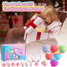 MeCids Bath Bombs for Kids with Surprise Toy Inside, 6 Pack Organic Bath Bomb with Bracelets and Rings, Bubble Bath Bombs Ball Kit for Kids Girls Birthday Christmas