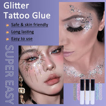 Glitter Tattoo Glue,12ml Glitter Fix Gel,Body Painted Art Glue,Body Adhesive Glue,for Temporary Glitter Tattoos,Gemstones,Body Art and Accessories,Halloween Make Up