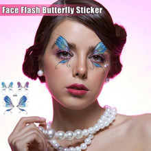 14Sheets Butterfly Temporary Tattoos, Glitter Butterfly Face Tattoo Sticker Waterproof Fairy Wings Temporary Tattoo for Women Girls Festival Party Eye Face Makeup