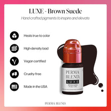 Perma Blend Luxe Brow Pigment for Permanent Makeup Supplies Professional Eyebrow Tattoo Ink, Brown Suede, 15 ml