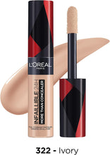 L'Oral Paris Infallible 24H More Than Concealer, Full-coverage, Longwear and Matte Finish, 322 Ivory