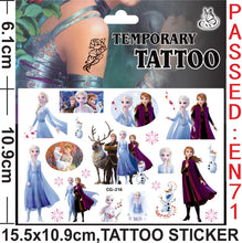 Frozen Tattoos Party Favor Set For Girls, Over 160 Temporary Tattoos Kids Princess Stickers (8 Frozen Temporary Tattoo Sheets)