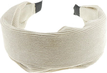 Ladies Wide Winter Corduroy 6.5cm Headband Alice Band (Ivory)