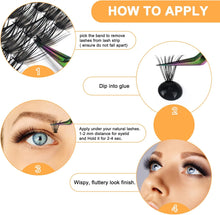 Individual Lashes 40D Cluster Lashes B&Q Individual Eyelashes 280 Clusters False Eyelash 20D 30D 40D 50D Lash Clusters Extensions Individual Lashes Cluster DIY Lash Extensions (40D-0.07D-9-15mix)