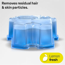 Braun Clean and Renew Electric Shaver Cleaning Cartridges, Hygienically Cleans, Removing Residual Hair & Skin Particles, 5+1 Pack, Lemon Fresh